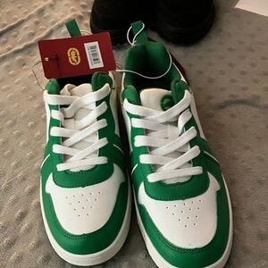 Echo Green and White Women's Sneakers
